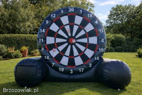 Dmuchaniec,  dmuchana zjeżdżalnia,  dmuchany dart,  maszyna do popcornu,  waty,  baniek