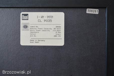 Kolumny DUAL CL 9035 Oryginalne i Zadbane Wysyłka