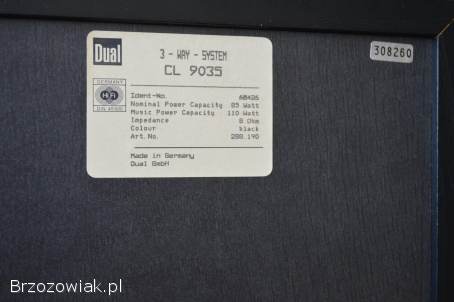 Kolumny DUAL CL 9035 Oryginalne i Zadbane Wysyłka