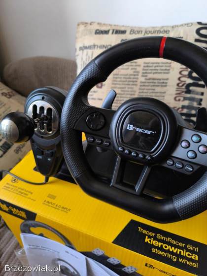 Kierownica Tracer Simracer 6w1 JAK NOWA GWARANCJA!  PC PS XBOX