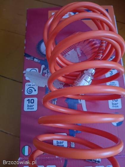 Kompresor olejowy Germina 24 l z pistoletami i wężem firmy Dekster