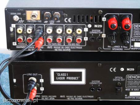 Wieża Denon Amplituner RDS CD Mag AUX PHONO.  DOSTAWA