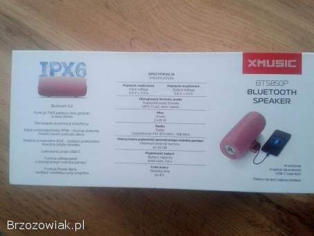 Głośnik bezprzewodowy Xmusic Bluetooth NOWY mocny 30 stuki1