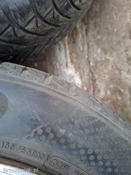 Sprzedam komplet kół felgi 4x100 opony letnie 185/65 R15 całoroczne koła kołpki