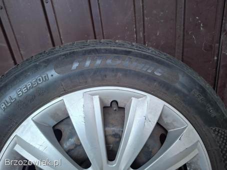 Sprzedam komplet kół felgi 4x100 opony letnie 185/65 R15 całoroczne koła kołpki