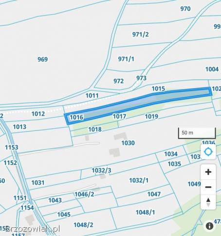 Działka rolna Jakla Mała Brzozów 33ar