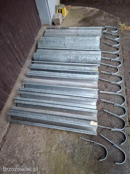 Nowa rynna dachowa metalowa ocynkowana 150 mm 40 mb po 100 cm + hak podrynnowy
