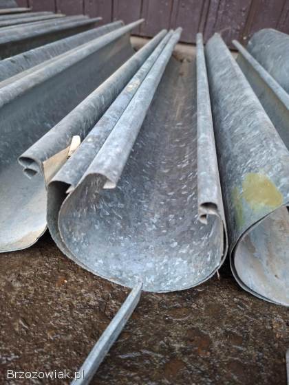 Nowa rynna dachowa metalowa ocynkowana 150 mm 40 mb po 100 cm + hak podrynnowy