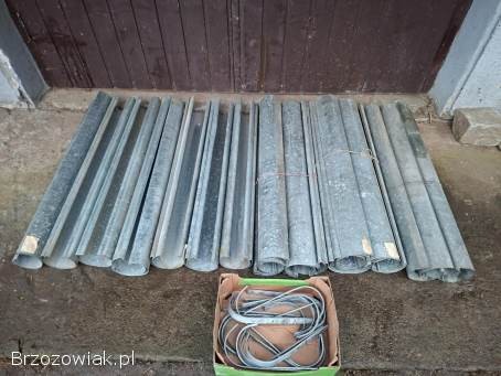 Nowa rynna dachowa metalowa ocynkowana 150 mm 40 mb po 100 cm + hak podrynnowy