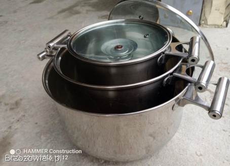 Kuchenka gazowa z garnakami