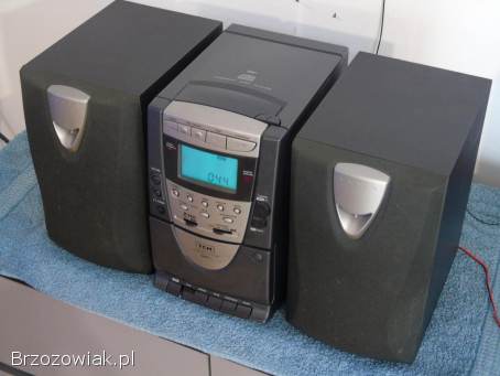 Wieża stereo TCM z kol Radio CD AUX mag.  DOSTAWA.