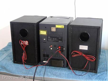 Wieża stereo TCM z kol Radio CD AUX mag.  DOSTAWA.