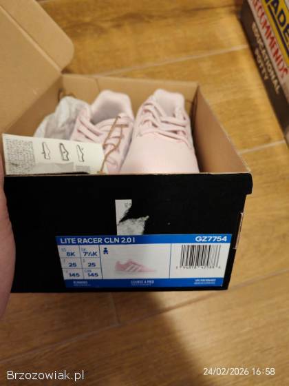 Buty Adidas Lite Racer CLN 2.  0 I – Rozmiar 25,  różowe dla dziewczynki