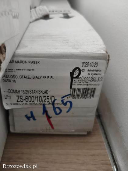 Ościeżnica stała biała