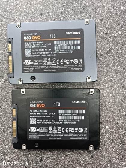 Sprzedam dyski Samsung SSD 500gb,  1TB Okazja