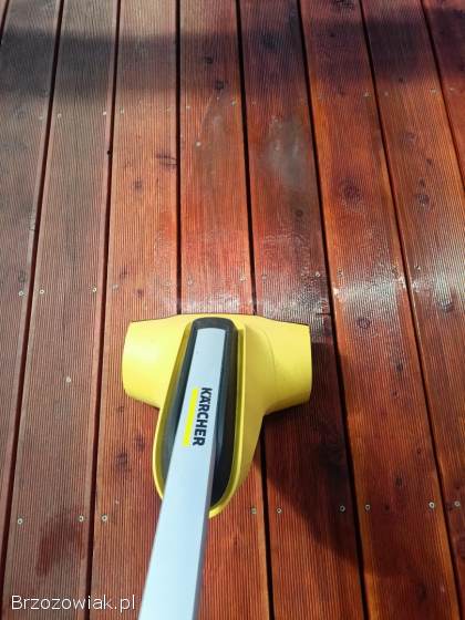 Mycie i czyszczenie tarasów drewnianych