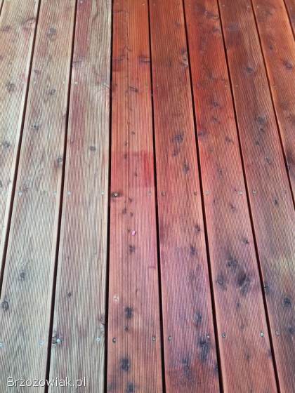 Mycie i czyszczenie tarasów drewnianych