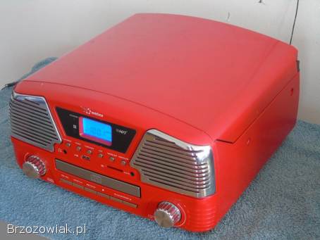 Gramofon z radiem USB SD mp3 AUX i głośniki.  DOSTAWA.