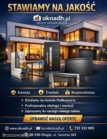 Sprzedaż i Montaż okien PCV,  drzwi,  bram,  rolet -  oknadh.  pl