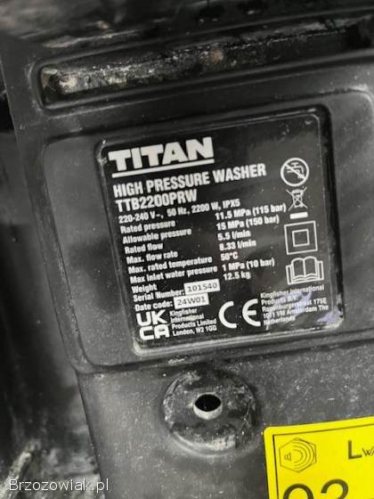 Myjka ciśnieniowa Titan i macallister