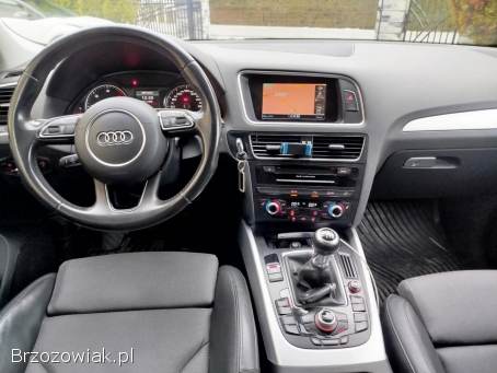 Audi Q5 S-LINE 2,  0TDI CR QUATTRO 4X4,  ledy skora,  navi,  hak,  2015 rok