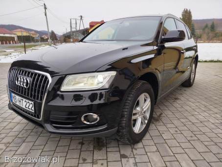 Audi Q5 S-LINE 2,  0TDI CR QUATTRO 4X4,  ledy skora,  navi,  hak,  2015 rok