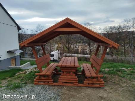 Altanka szałas altana drewniana meble ogrodowe