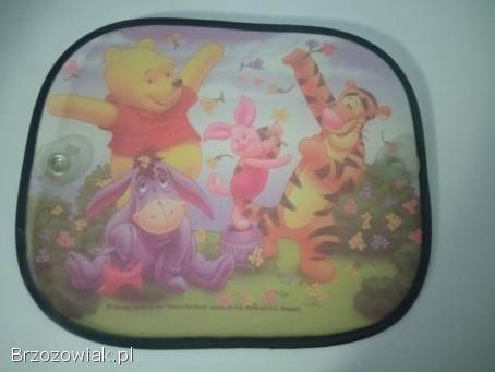 Osłonki samochodowe kubuś puchatek 2szt