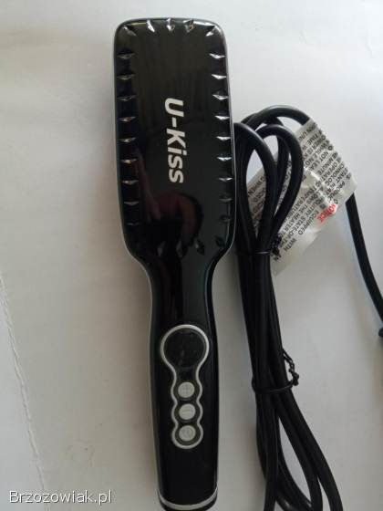 Prostownica i szczotka (2 w 1) do włosów U-Kiss