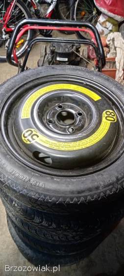 Sprzedam 4 alufelgi +dojazdówkę.