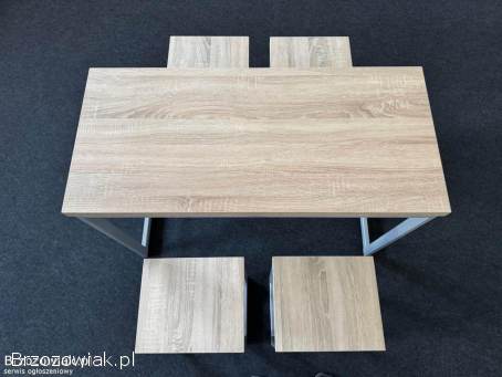 NOWY ZESTAW MEBLI DO OGRÓD / DOM -  STÓŁ + 4 STOŁKI