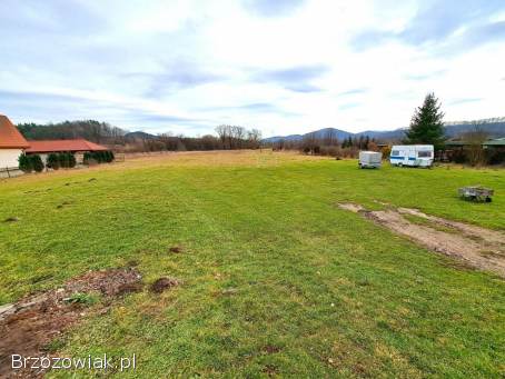 Działka nad rzeką Olszanka z warunkami zabudowy 42,  5 ar Myczkowce,  gmina Solina