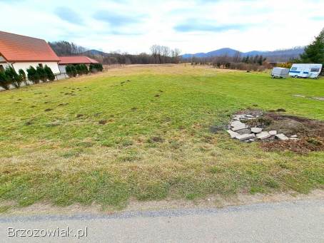 Działka nad rzeką Olszanka z warunkami zabudowy 42,  5 ar Myczkowce,  gmina Solina