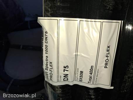 Kanały wentylacyjne do Rekuperacji 75mm 50m