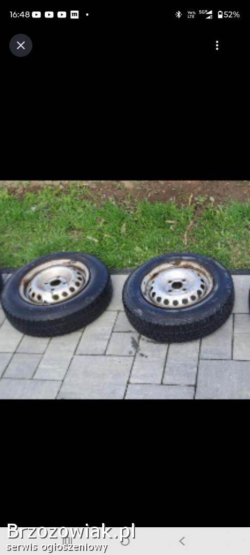 4 Felgi stalowe 4x100 z oponami zimowymi 155/80 r13