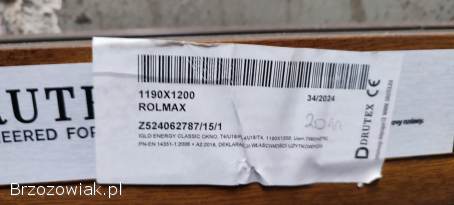 System Iglo Energy Okno,  szklenie stałe złoty dab 1190x1200