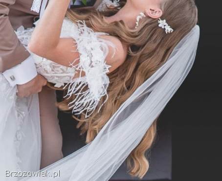 Biżuteria ślubna A DREAM TWIG -  Wedding Accessories oprawa złota