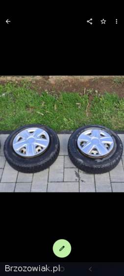 4 Felgi stalowe 4x100 z oponami zimowymi 155/80 r13