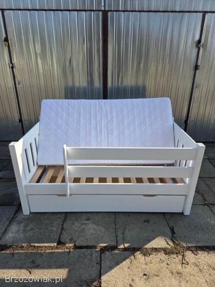Łóżko drewniane 160x80 + materac.  Transport gratis!