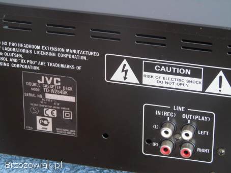Magnetofon JVC TD-W254 ładny.  DOSTAWA.