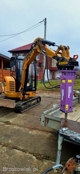 Koparka Usługi koparką 3t Kucie młotem Usługi transportowe wywrotkami