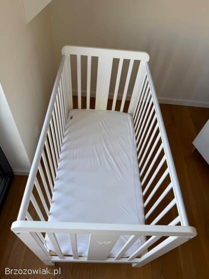 Łóżeczko niemowlęce Woodies Fairy Cot 120x60 cm z materacem