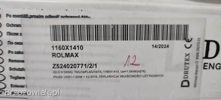 Nowe Okno Drutex Iglo51160x1410 Białe pakiety 3-szybowe