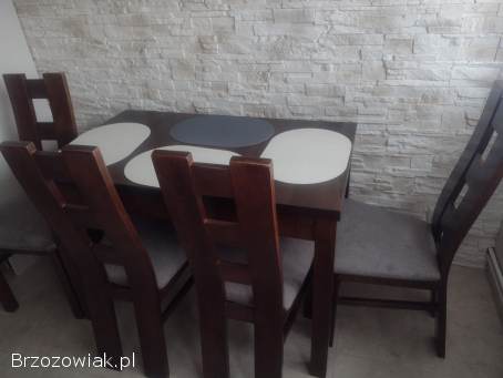 Stół drewniany+krzesła