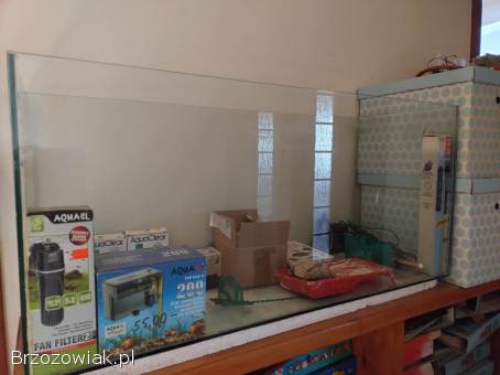 Akwarium 200l i 80l + szafka