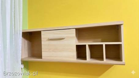 Komplet mebli młodzieżowych Szafa,  Regał,  Biurko,  Łóżko + Materac Jasny Dąb