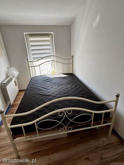 Łóżko metalowe 140x200 (komplet) + stelaż i materac