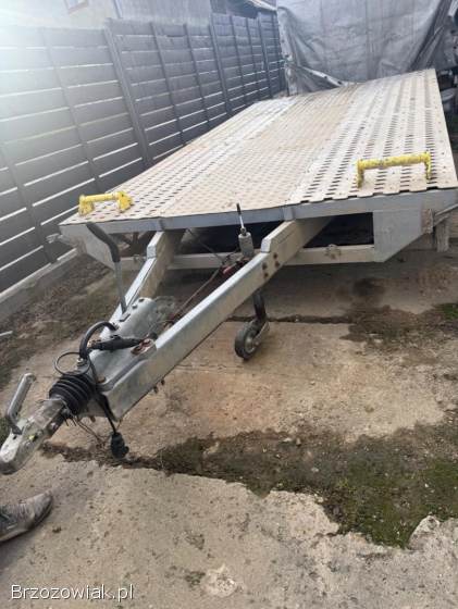 Laweta 3,  5 t DMC,  duża ładowność,  najazdy przyczepą ciężarowa Stim