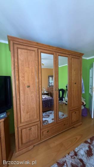 Duża szafa rodzinna z lustrami – Styl Klasyczny (Okazja)