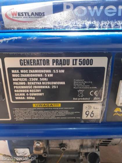 Agregat -  generator prądotwórczy